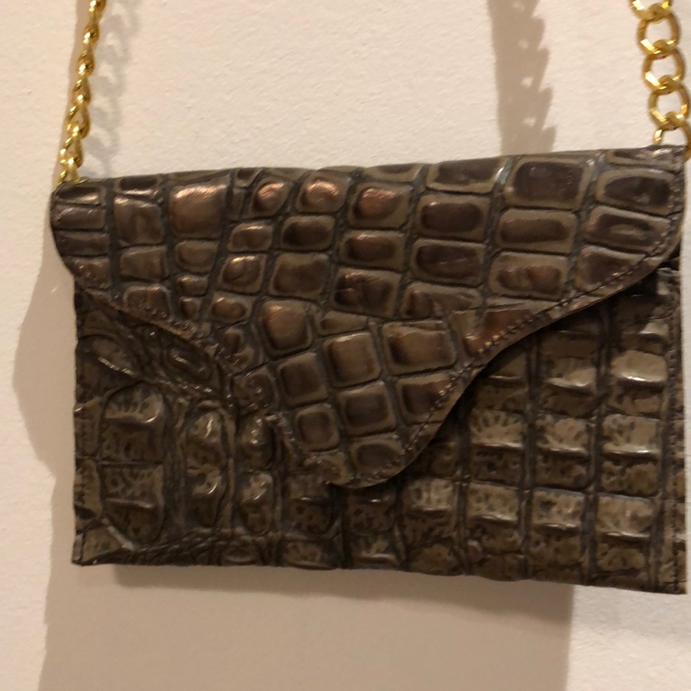 JJ Winters leather crossbody/clutch